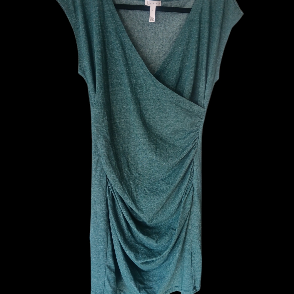 Leith Asymmetrical Teal Dress